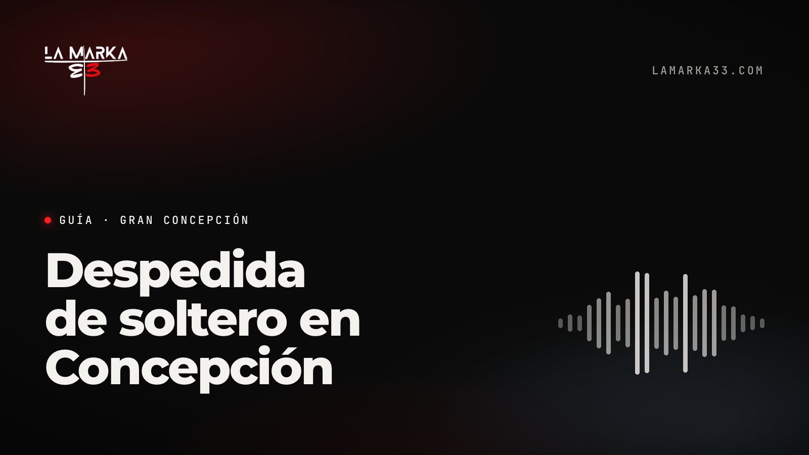 Guía La Marka 33: Despedida de soltero en Concepción